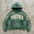 Together - Embroidered Botanical Hoodie