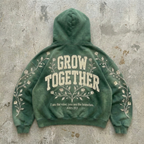 Together - Embroidered Botanical Hoodie